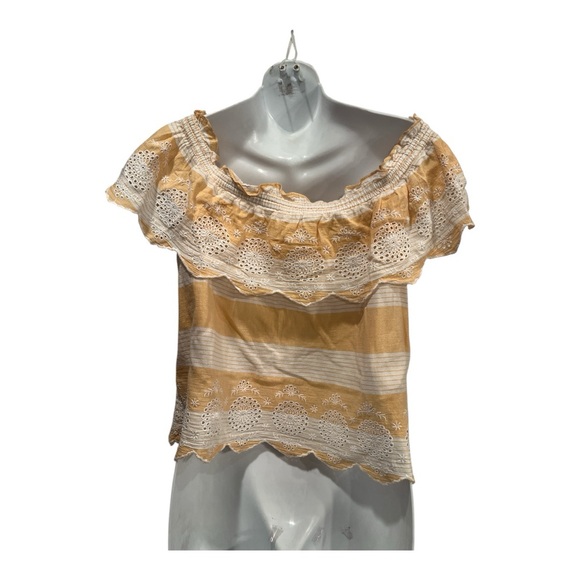 American Eagle Ruffled Off shoulder tops size  small  features 2 different ones - Picture 5 of 13